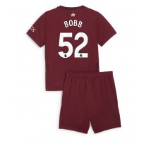 Manchester City Oscar Bobb #52 Koszulka Trzecia dzieci 2024-25 Krótki Rękaw (+ krótkie spodenki)